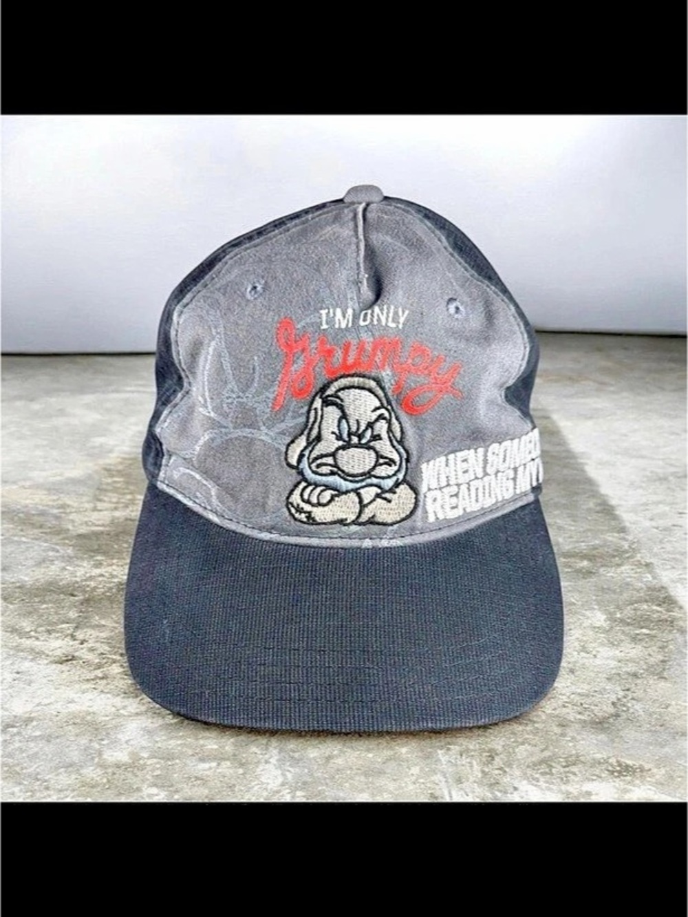 Disney Parks I'm Only Grumpy When Someone's Reading My Hat Baseball Cap